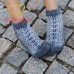 Следки женские шерстяные (низкие носки) со шнурками