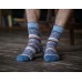 Мужские носки шерстяные синий узор