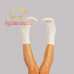 Носки шерстяные женские тонкие белые